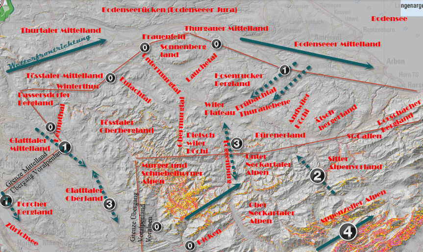 Nordostschweiz Grobgeologie