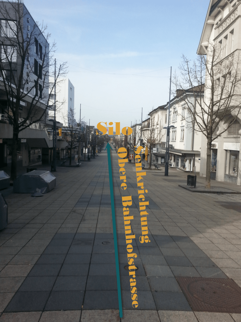 Obere Bahnhofstrasse nach Südwest